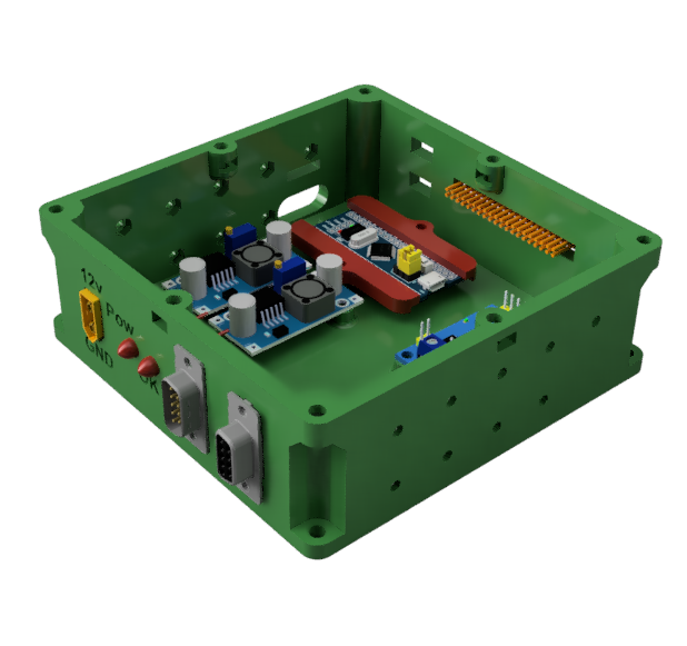 Rendered 3d model of ECU